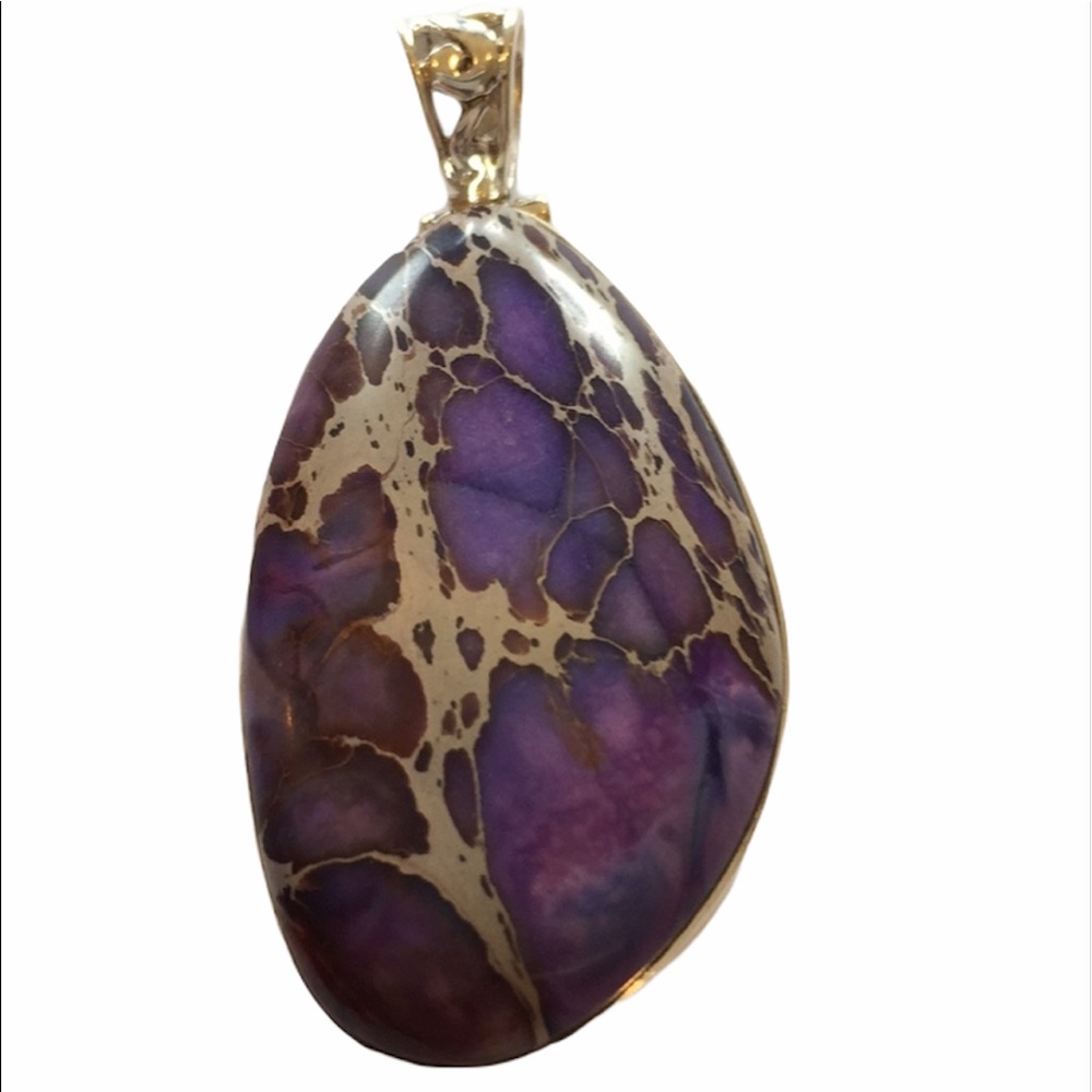 Purple Copper Turquoise Pendant